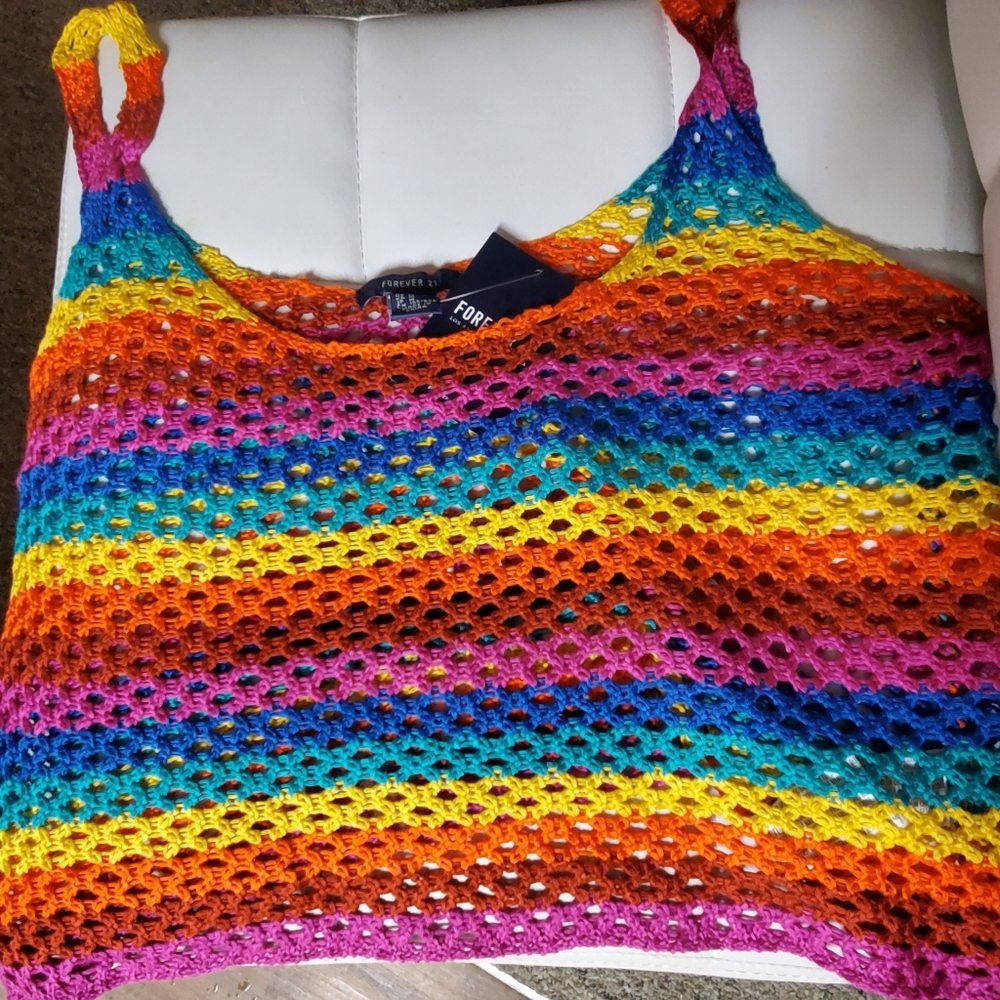 Multicolored crop top
